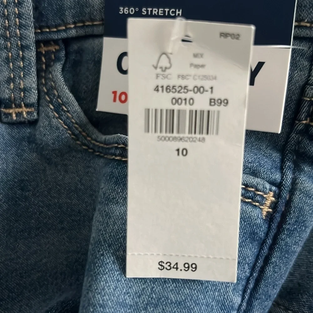 Old Navy High-Waisted Rockstar 360° Stretch Jeggings for Girls Sz 10